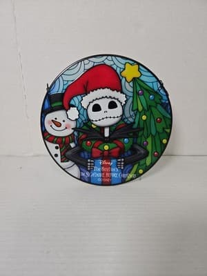 Nightmare Before Christmas Jack Skellington Stained Glass Suncatcher New W/Tag