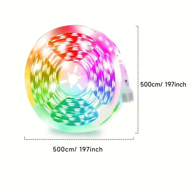 TV LED Lights,16.4Ft LED Lights for 45-75 Inch TV, RGB Color Changing Light Stri - Thumbnail 3