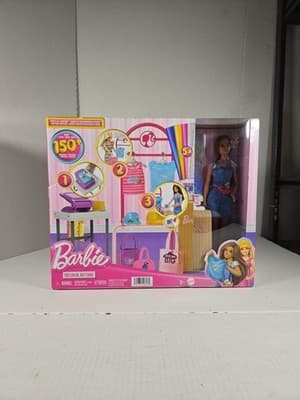 Barbie Make & Sell Boutique~ Barbie (Brunette) Career Doll Playset, NEW - Image 1