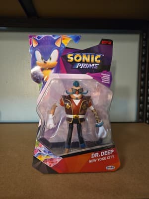 Jakks Sonic Prime Wave 3 New Yoke City Dr. Deep 5" Action Figure New - Image 1