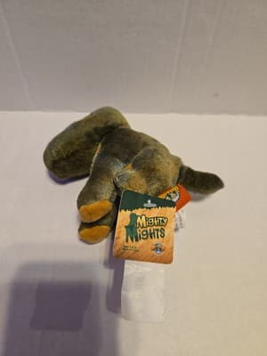 ADVENTURE PLANET MIGHTY MIGHTS T-REX DINO DINOSAUR PLUSH 4” TALL GREEN - Thumbnail 3