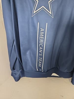 Dallas Cowboys XL Blue Zip Up Hoodie - Thumbnail 4