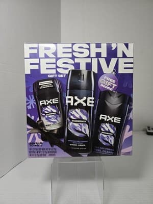 AXE Phoenix Gift Set for Men Body Wash, Body Spray Antiperspirant FreshN Festive - Image 1
