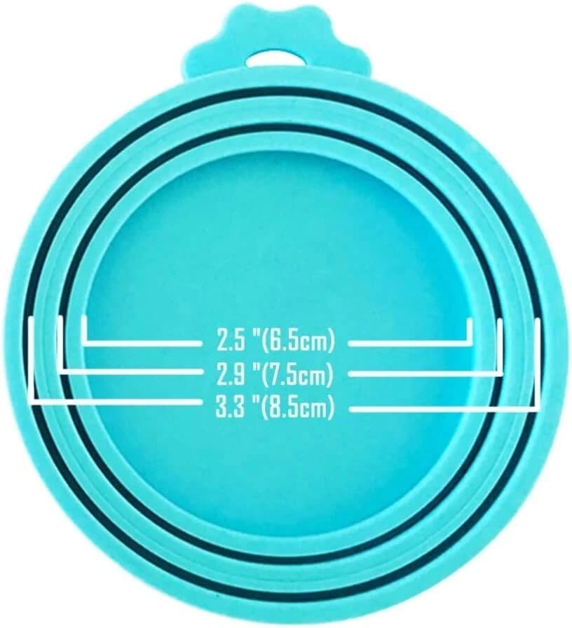 5 Pack Pet Can Covers/Dog Cat Food Can Lids/Universal BPA Free/Silicone Pet F... - Thumbnail 2