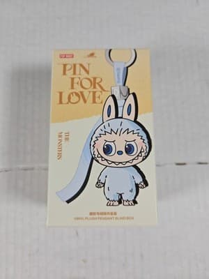 Authentic CONFIRMED - “J” - Popmart Labubu Pin for Love Vinyl Plush Pendant