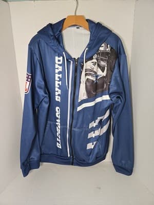 Dallas Cowboys XL Blue Zip Up Hoodie - Image 1