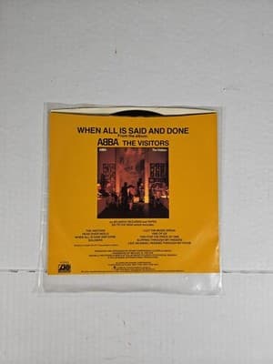 ABBA - When All Is Said And Done/ The Visitors 1981 Atlantic 45RPM - Thumbnail 2