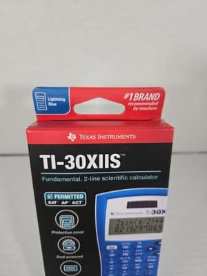 Texas Instruments TI-30X IIS Two-Line Scientific Calculator - Blue - Thumbnail 4