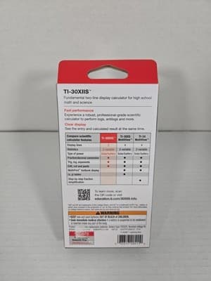 Texas Instruments TI-30X IIS Two-Line Scientific Calculator - Blue - Thumbnail 2
