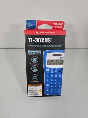 Texas Instruments TI-30X IIS Two-Line Scientific Calculator - Blue - Image 1
