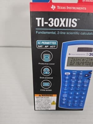 Texas Instruments TI-30X IIS Two-Line Scientific Calculator - Blue - Thumbnail 6