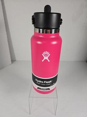 Hydro Flask 32oz Water Bottle Wide Mouth Flex Cap & Straw Lid "Zinnia" NEW - Image 1