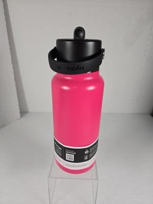 Hydro Flask 32oz Water Bottle Wide Mouth Flex Cap & Straw Lid "Zinnia" NEW - Thumbnail 2