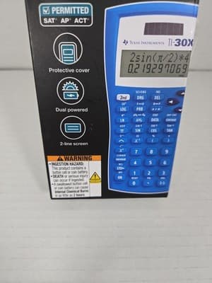 Texas Instruments TI-30X IIS Two-Line Scientific Calculator - Blue - Thumbnail 5