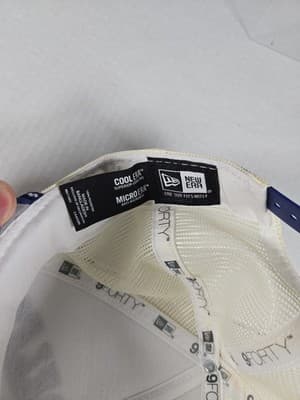 New Era 9Forty MLB Los Angeles Dodgers Game Cap Adjustable-White - Thumbnail 7