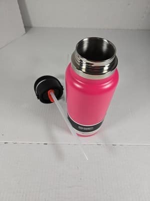 Hydro Flask 32oz Water Bottle Wide Mouth Flex Cap & Straw Lid "Zinnia" NEW - Thumbnail 6