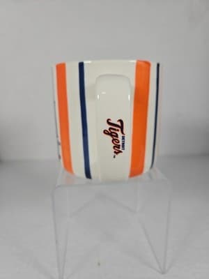 Detroit Tigers Striped Coffee Mug 4" NEW - Thumbnail 2