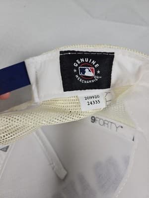 New Era 9Forty MLB Los Angeles Dodgers Game Cap Adjustable-White - Thumbnail 6