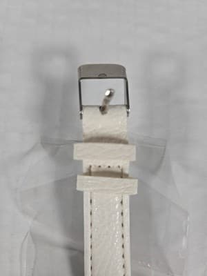 Hello Kitty Watch Stainless Steel Faux White Band Pink Accents NEW - Thumbnail 3