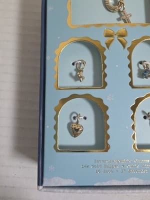 A New Day 14K Gold Dipped Interchangeable Charm Necklace Set Cubic Zirconia 16in - Thumbnail 2