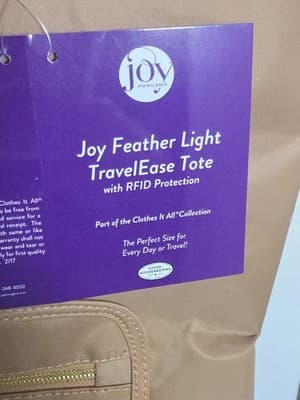 Joy Mangano Travelease Tote W/ RFID Protection - Thumbnail 3
