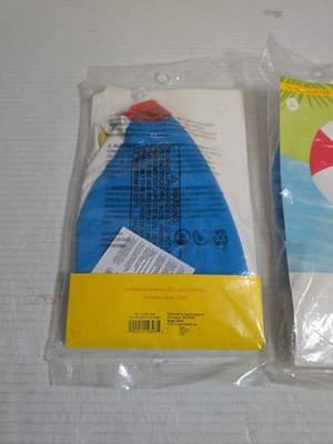 (2) Sun Squad Multicolor Inflatable Beach Balls 14" Diameter - Thumbnail 2