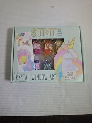 STMT D.I.Y Crystal Window Art “Stained Glass Like” 3 Suncatcher. Great Gift. NEW - Image 1