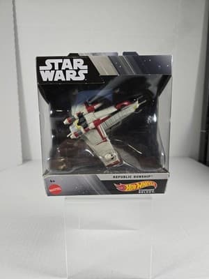 Star Wars X Hot Wheels Starship Selects REPUBLIC GUNSHIP #12 BRAND NEW - Image 1