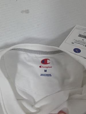 Champion Men's Short Sleeve T-Shirt WHITE SIZE M NWT - Thumbnail 7