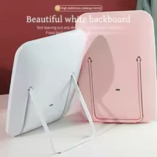 LED Travel Lighted Makeup Mirror 3 Colors Light Modes Portable Mirror with Light - Thumbnail 5