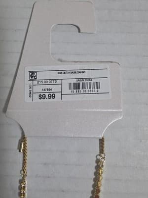 Sugarfix By Baublebar Gold Color Initial Bracelet "M" CZ Nickel Free - Thumbnail 6