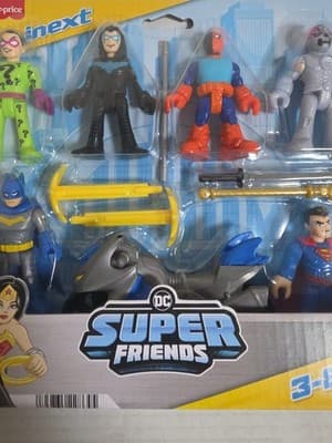 Mattel Fisher-Price Imaginext DC Super Friends Deluxe Action Figure Pack - Thumbnail 4