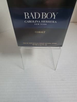 Carolina Herrera Cologne Men’s Bad Boy Cobalt Eau de Parfum 3.4 FL OZ New In Box - Thumbnail 2