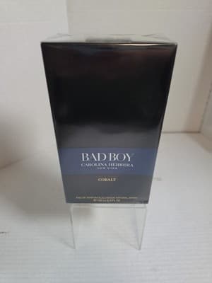 Carolina Herrera Cologne Men’s Bad Boy Cobalt Eau de Parfum 3.4 FL OZ New In Box - Image 1
