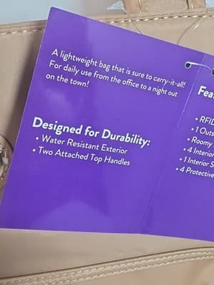 Joy Mangano Travelease Tote W/ RFID Protection - Thumbnail 5