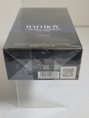 Carolina Herrera Cologne Men’s Bad Boy Cobalt Eau de Parfum 3.4 FL OZ New In Box - Thumbnail 7