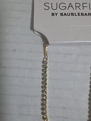 Sugarfix By Baublebar Gold Color Initial Bracelet "M" CZ Nickel Free - Thumbnail 5