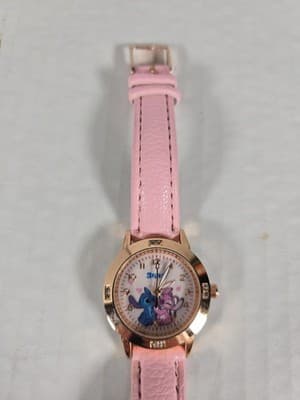 Girls Lilo And Stitch/Angel Watch Pink And Gold NEW - Thumbnail 3