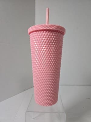 20 oz Plastic Textured Tumbler Pink Disney Nightmare Before Christmas - Thumbnail 3