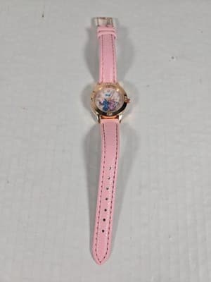 Girls Lilo And Stitch/Angel Watch Pink And Gold NEW - Image 1