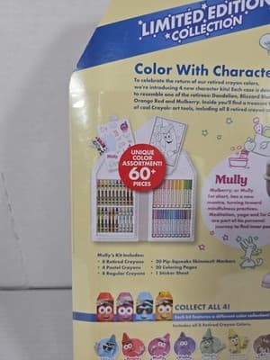 Crayola Limited Edition Collection Art Set Retired Colors 60 Pieces Mully SEALED - Thumbnail 3