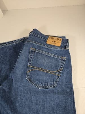Hollister Jeans Men 32x34 Classic Straight Leg Cotton - Thumbnail 2