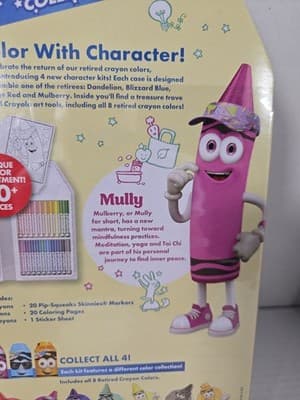 Crayola Limited Edition Collection Art Set Retired Colors 60 Pieces Mully SEALED - Thumbnail 4