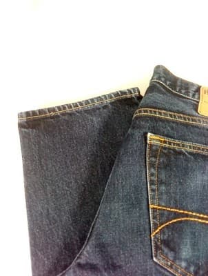 The Hollister Straight Slim Jeans Men's 34x34 Dark Wash buttonfly - Thumbnail 3