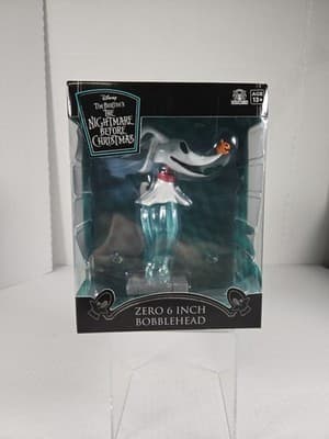 Tim Burton’s The Nightmare Before Christmas 6” Zero Bobblehead By CultureFly NIB - Image 1
