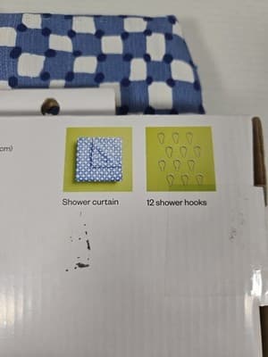 Room Essentials Shower Curtain Bath Set 13 Piece New - Thumbnail 7