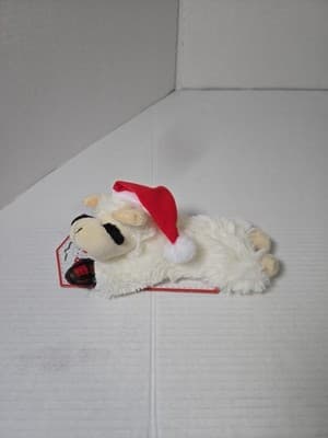 Christmas Dog Toy Lamb Chop Santa Plush 8 Inch LambChop Holiday Pet Shoppe NEW - Thumbnail 5