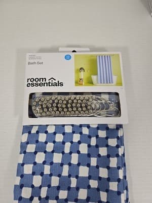 Room Essentials Shower Curtain Bath Set 13 Piece New - Thumbnail 2