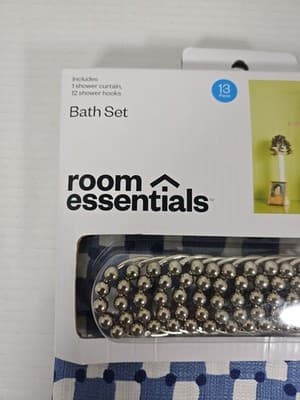 Room Essentials Shower Curtain Bath Set 13 Piece New - Thumbnail 3