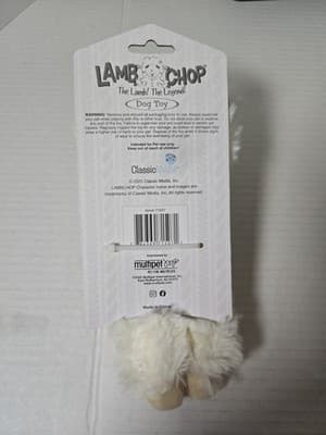 Christmas Dog Toy Lamb Chop Santa Plush 8 Inch LambChop Holiday Pet Shoppe NEW - Thumbnail 2